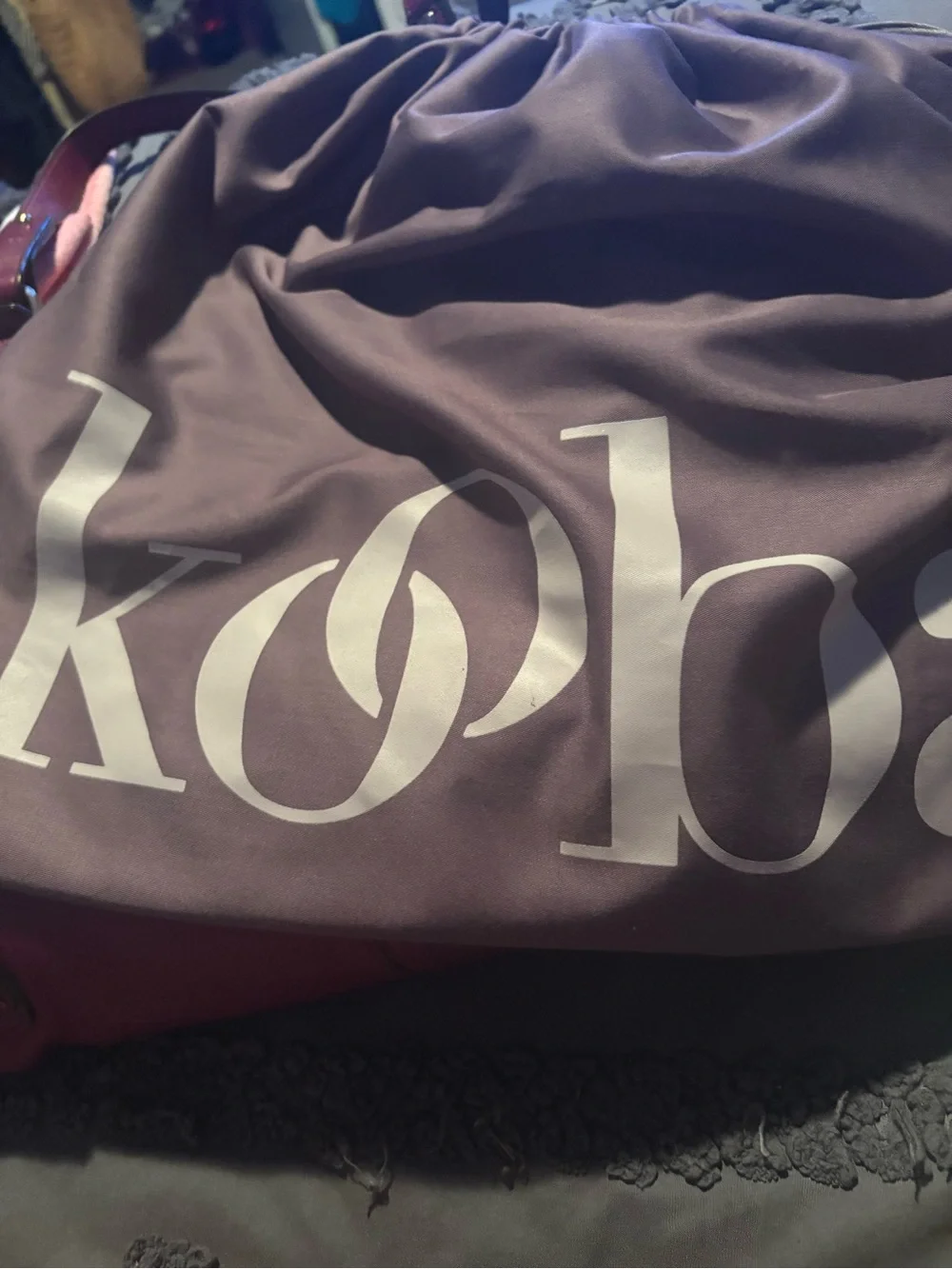 Women's Leather KOOBA LARGE Shoulder Bag in Deep Berry - Stylish Everyday Tote